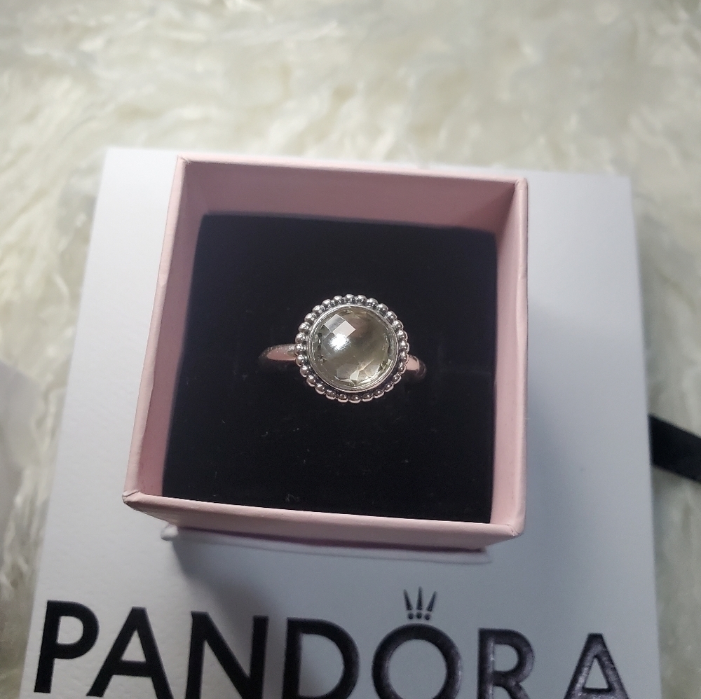 Pandora sterling silver CZ Brilliant Legacy Halo Ring size 56 - Picture 2 of 10